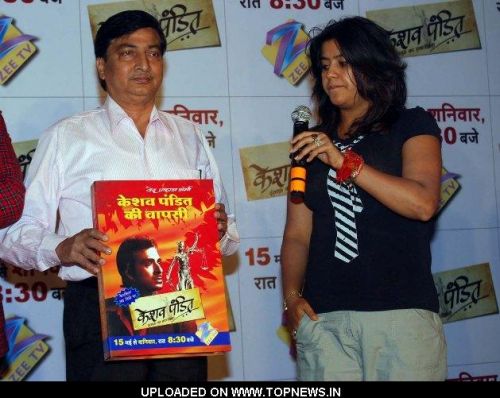 Ved Prakash and Ekta Kapoor at the Launch of Keshav Pandit Book